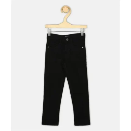 PROVOGUE Boys Slim Mid Rise Black Jeans