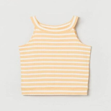 MAX  Girls Casual Cotton Blend Top (Yellow, Pack of 1)