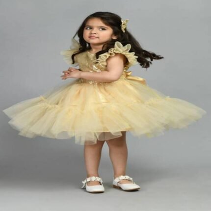 Bella Moda Girls Midi/Knee Length Party Dress