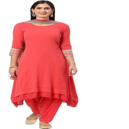 BIBA Printed, Striped Kurta, Trouser/Pant & Dupatta Set