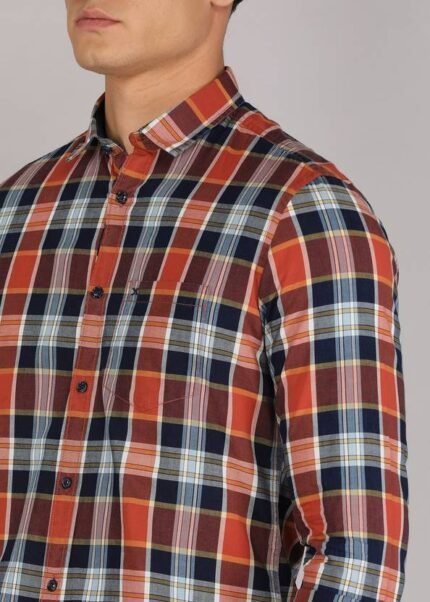 LEVI'S Men Checkered Casual Red Shirt