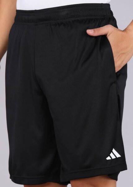 ADIDAS Printed Men Black Sports Shorts