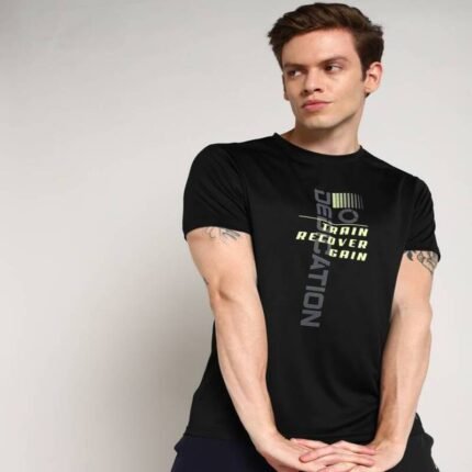 Tiger Shroff - PROWL Printed Men Round Neck Black T-Shirt