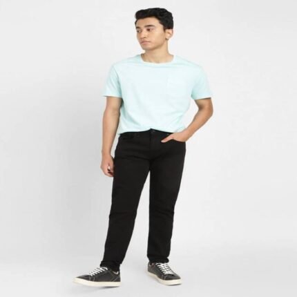 KILLER Men Tapered Fit Mid Rise Black Jeans