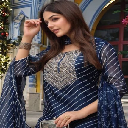 BIBA  Women  Kurta Pant Dupatta Set