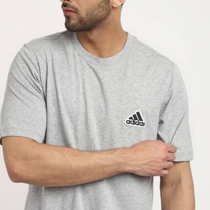 ADIDAS Cotton Grey T-Shirt