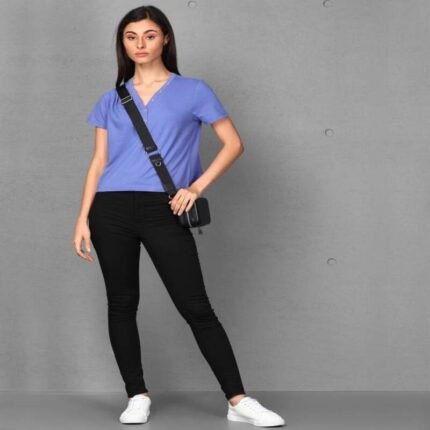 METRONAUT Girls Casual Cotton Blend Top (Yellow, Pack of 1)