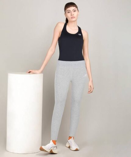 New Balance Solid Women Grey Tights